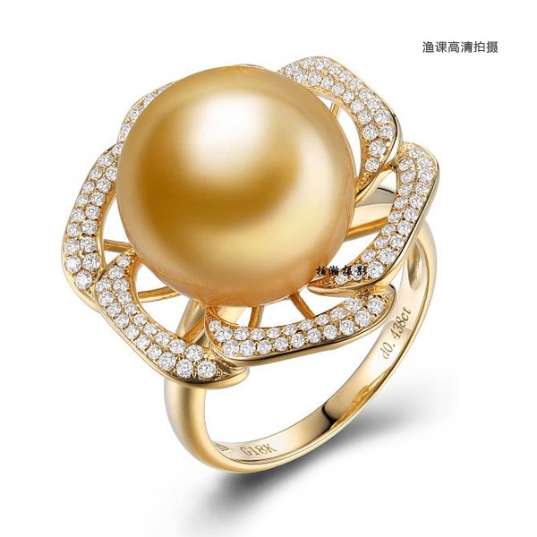 Diamond Sapphire Ring 24K Gold